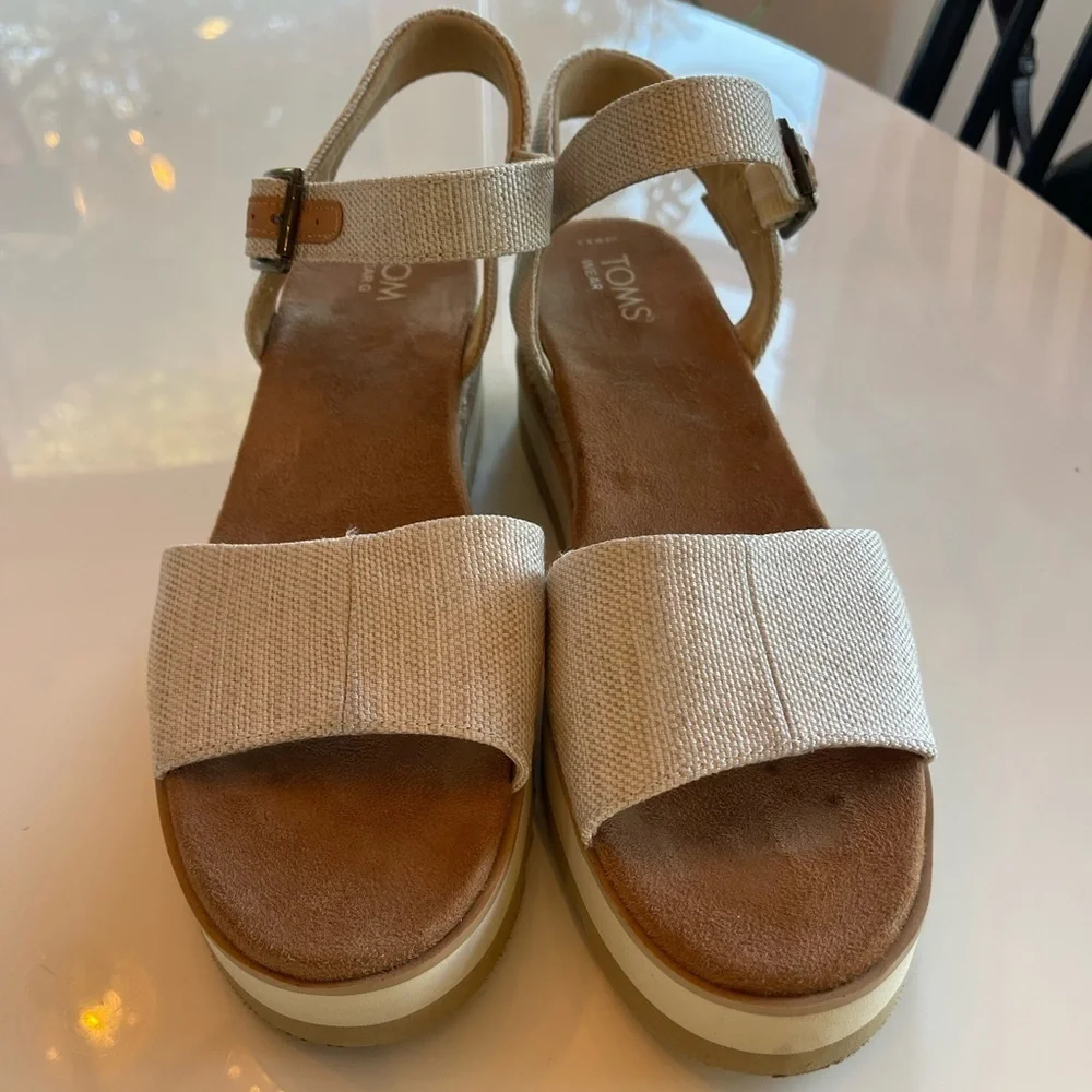 NWOB Toms Diana Wedge Espadrille Sandal - 9.5